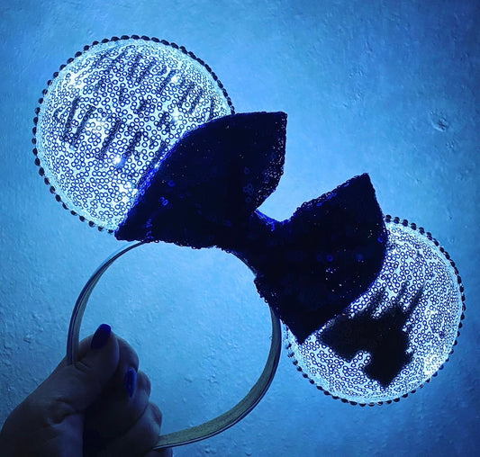 Happily Ever After Light Up Headband - Ear/Bow Color Choice
