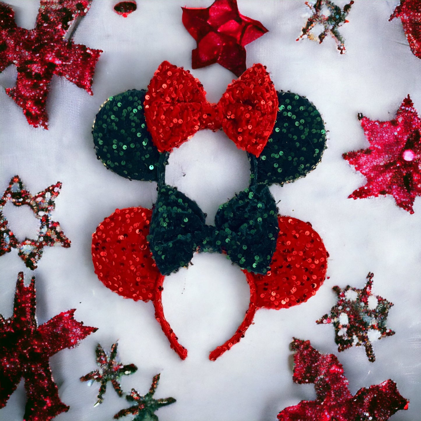 Christmas Red and Green Headband
