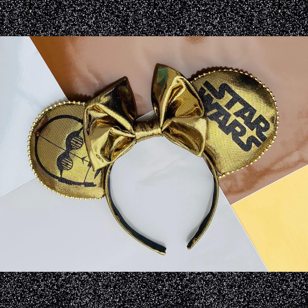 Gold Robot Headband