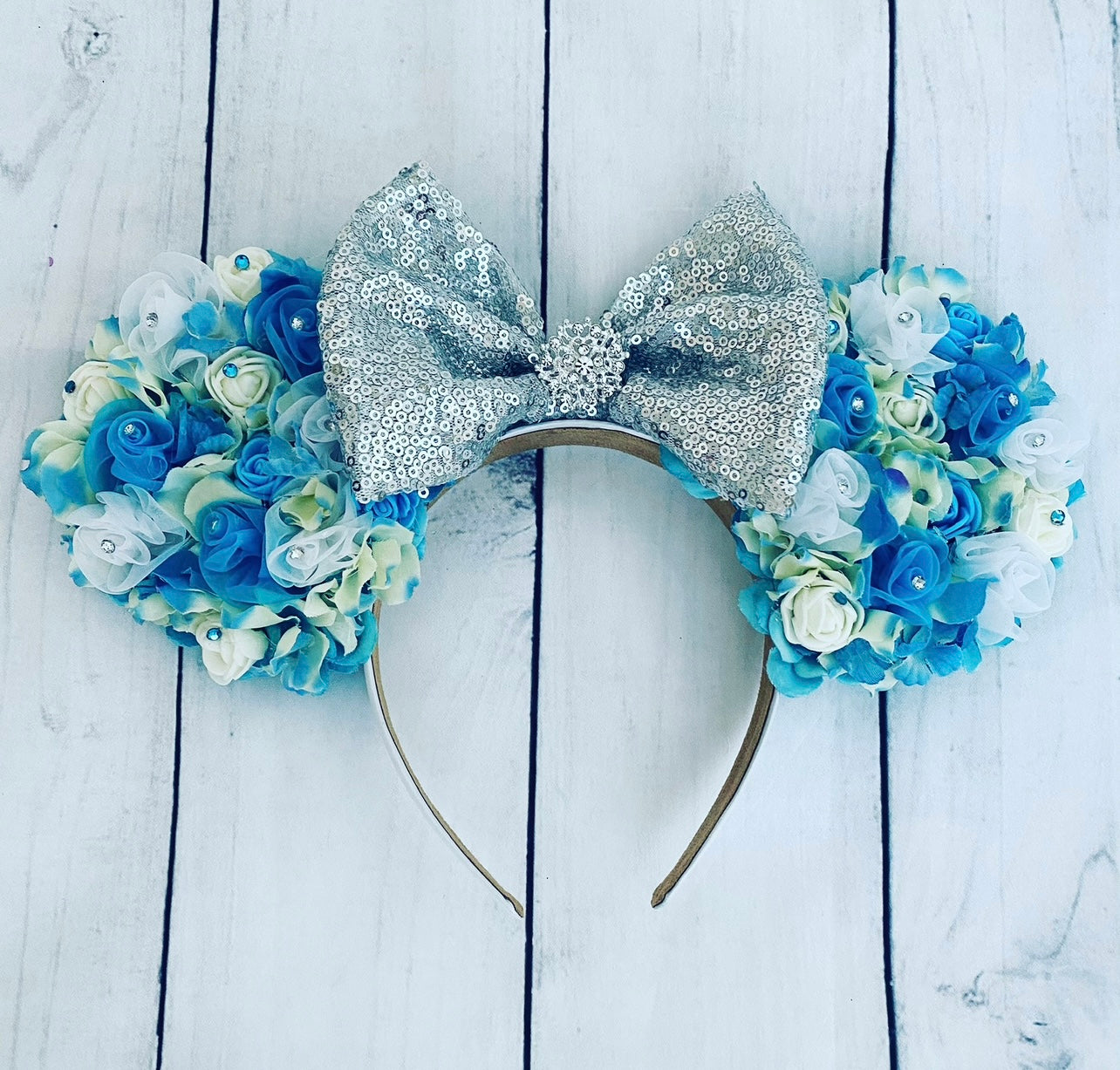 Ice Queen Inspired Floral Headband